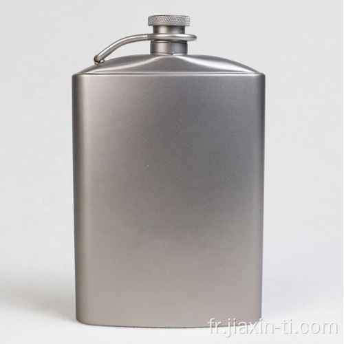 Bouteille à vin plat extérieur titane flask hanche